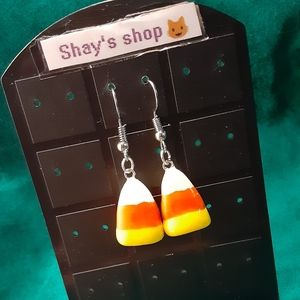 Candy corn earrings